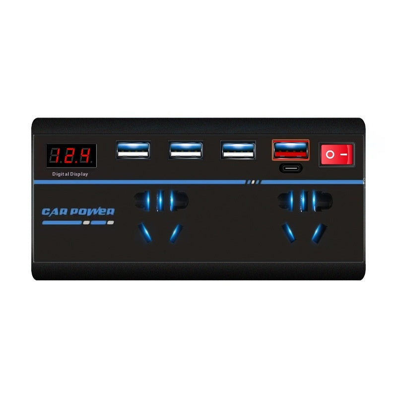Car Inverter Charger 12v24v To 110 V220V Power Adapter Type-c Mobile Phone
