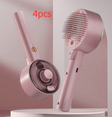 Brosse anti-poils d'animaux Brosse à vapeur pour chiens et chats Brosse autonettoyante pour chiens Toilettage Élimine les poils de chat Accessoires pour chiens et chats Produits pour animaux de compagnie