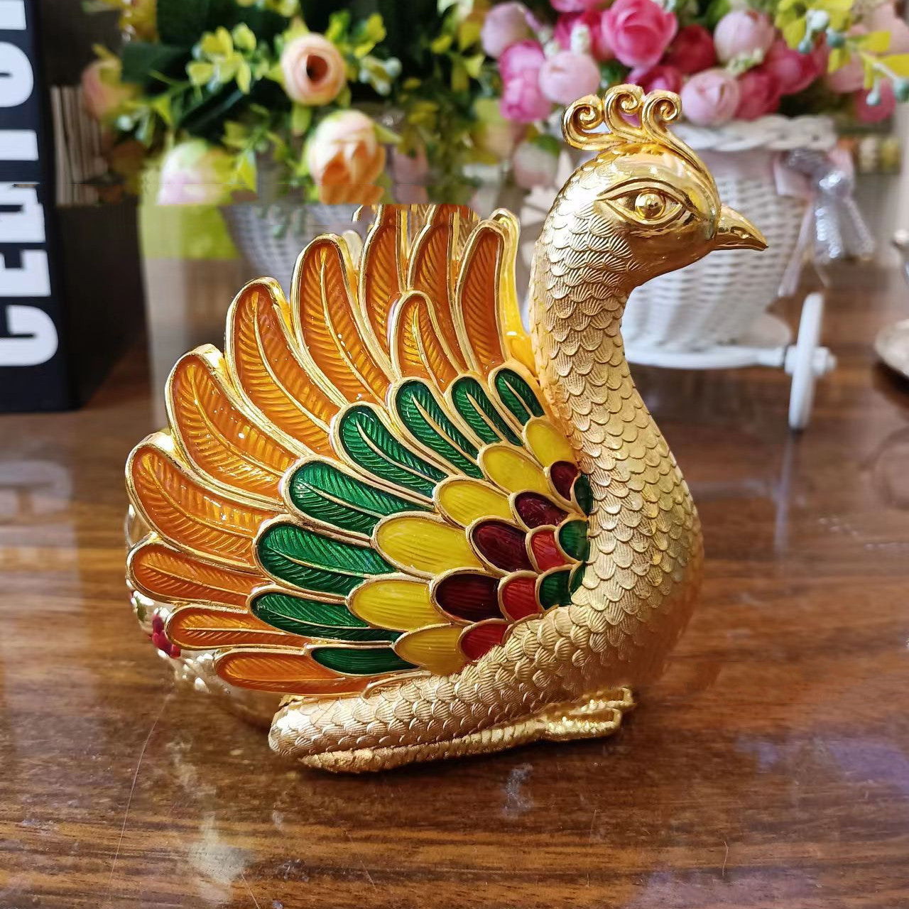 Creative Fashion Retro Home Peacock Shape Ashtray