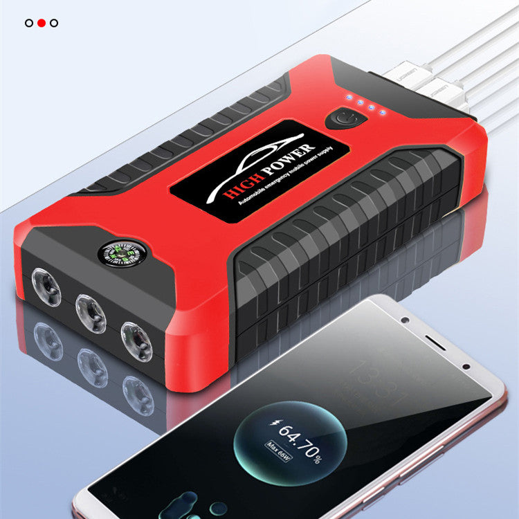 Vehicle Emergency Starting Power 12V Charging Strap SOS Lamp