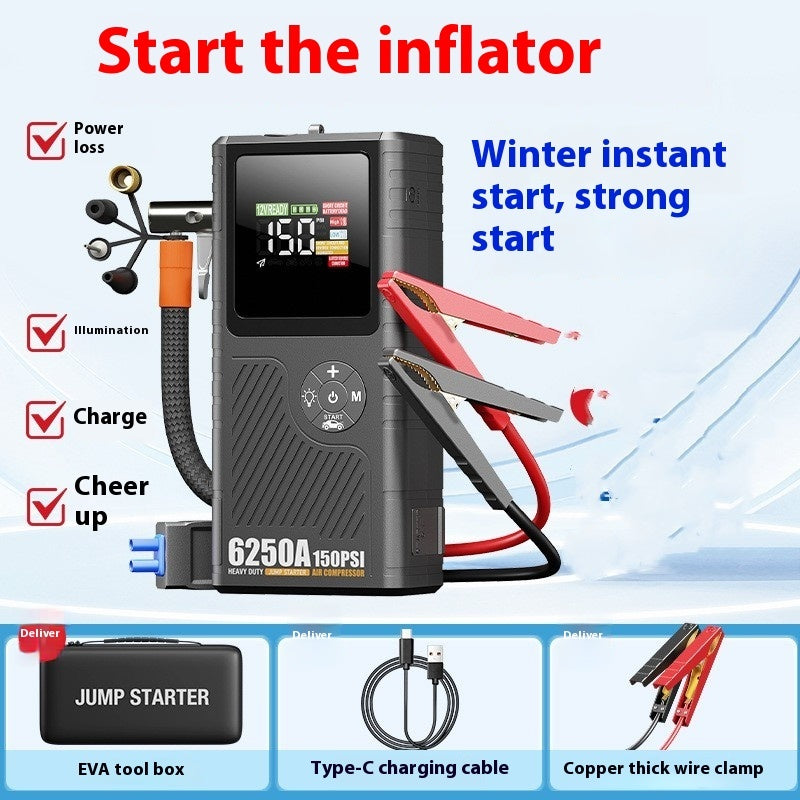 Intelligent Digital Display Car Inflatable High-power Emergency