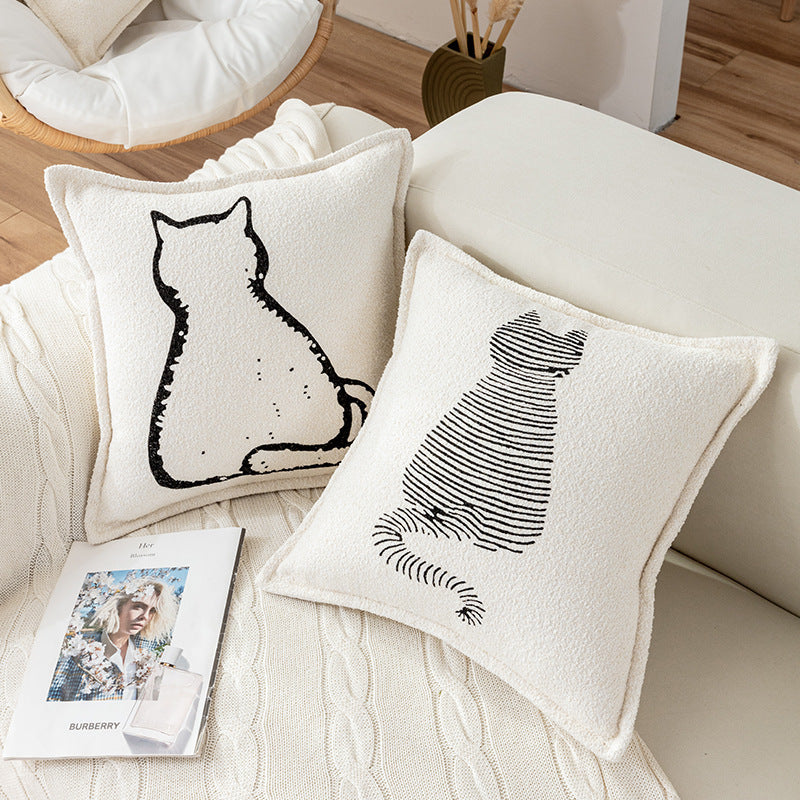 Simple Modern Cartoon Printed Pillow