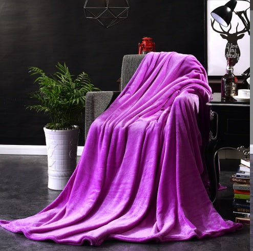 Bedding Flannel Solid Color Blanket