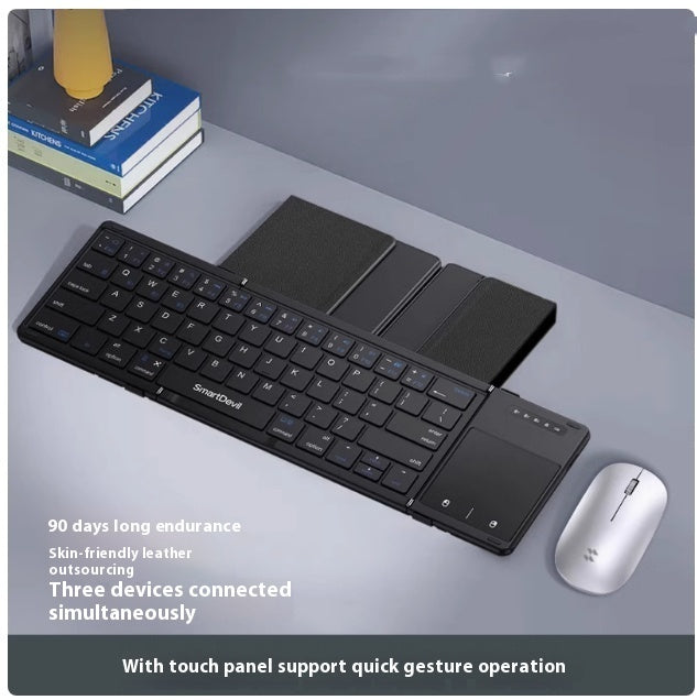 Folding Keyboard Bluetooth Wireless Magic Control Portable Mouse Suit