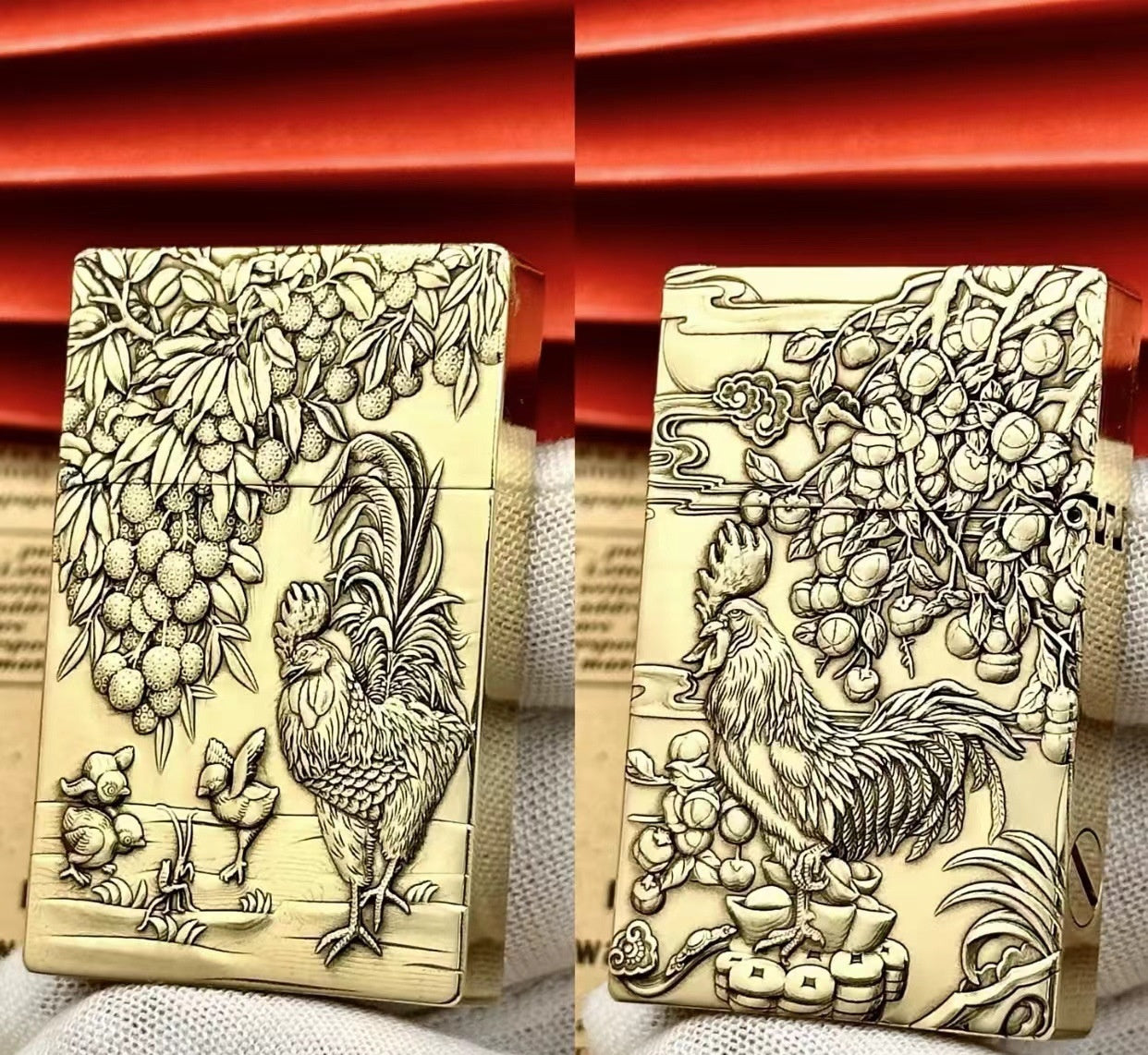 Ultra-thin Small Heavy Brass Kerosene Lighter