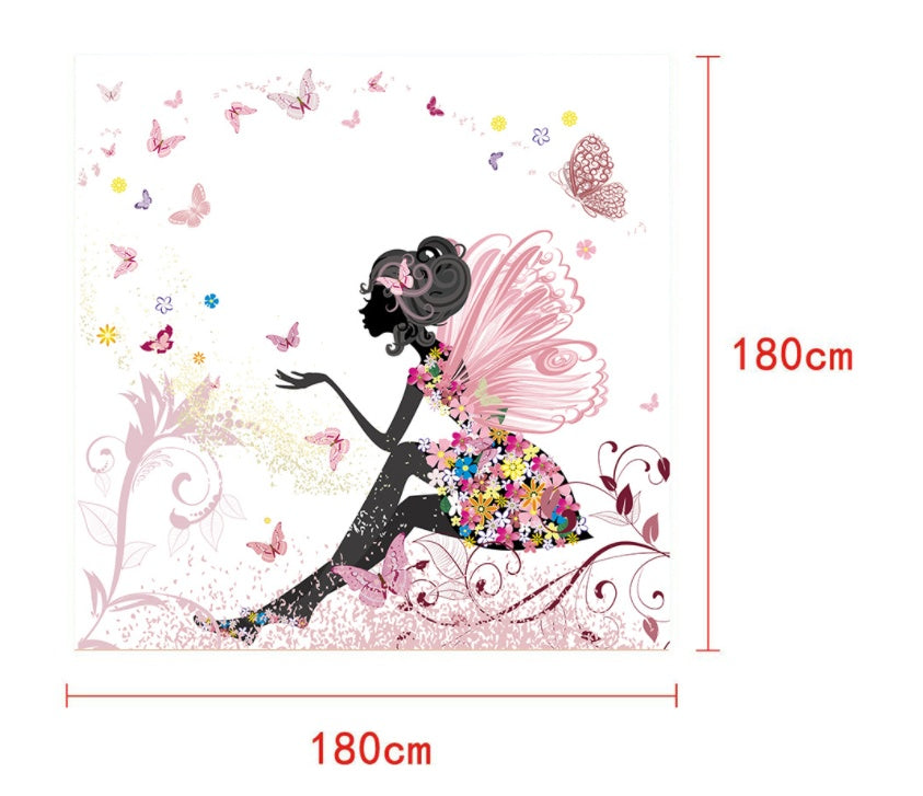 Polyester Shower Curtain Four Piece Bathroom Toilet Three Piece Set