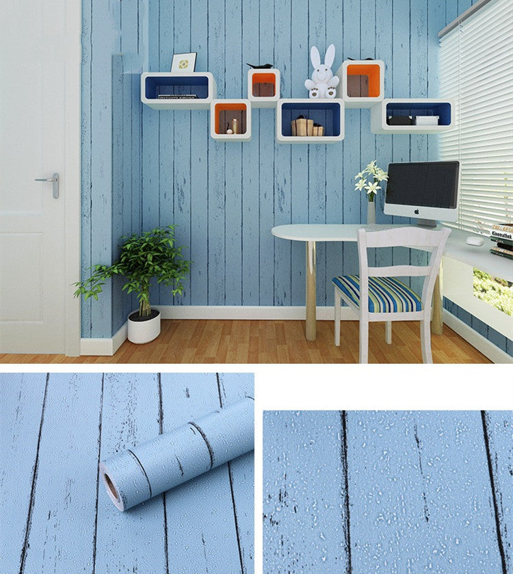 Antique Striped European Wallpaper Waterproof Make Over
