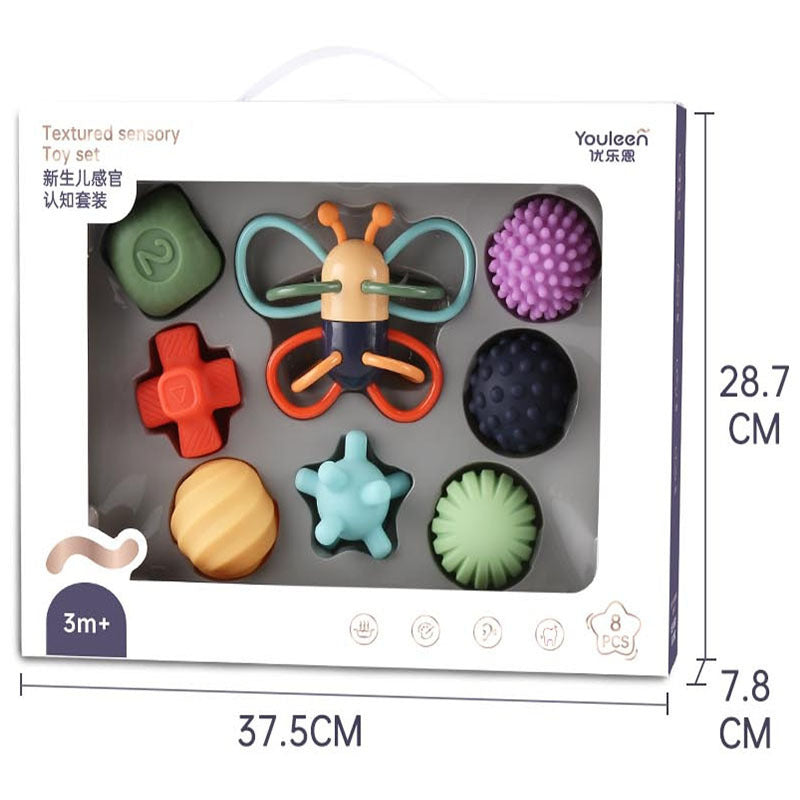 Baby Early Education Grasping Training Teether Chewable Toy