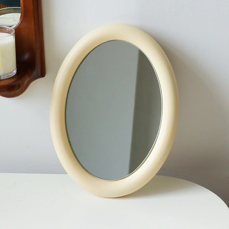 Miroir Rétro Miroir Maquillage Ornements Décoratifs Fille Cœur Bois Ins Miroir Suspendu