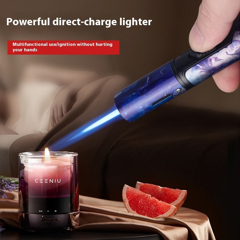 Bearing Sword Gas Lighters Pen Style Windproof