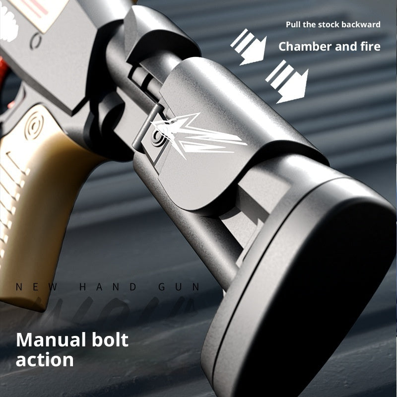 Children's Folding Throw Shell XM1014 Soft Bullet Gun Manual Launch Toy Gun
