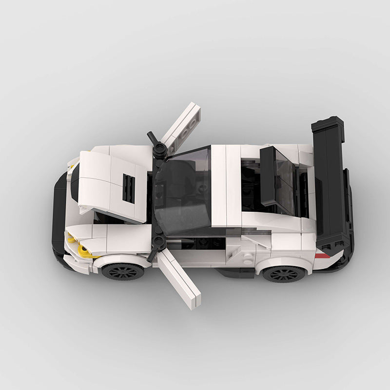 Running Car Building Block Small Particle MOC Puzzle Technology DIY Toy