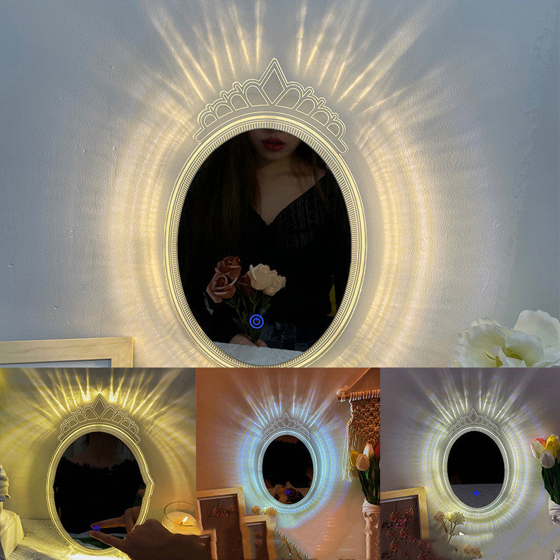 Makeup Mirror Little Fairy Household Veil Filling Mirror