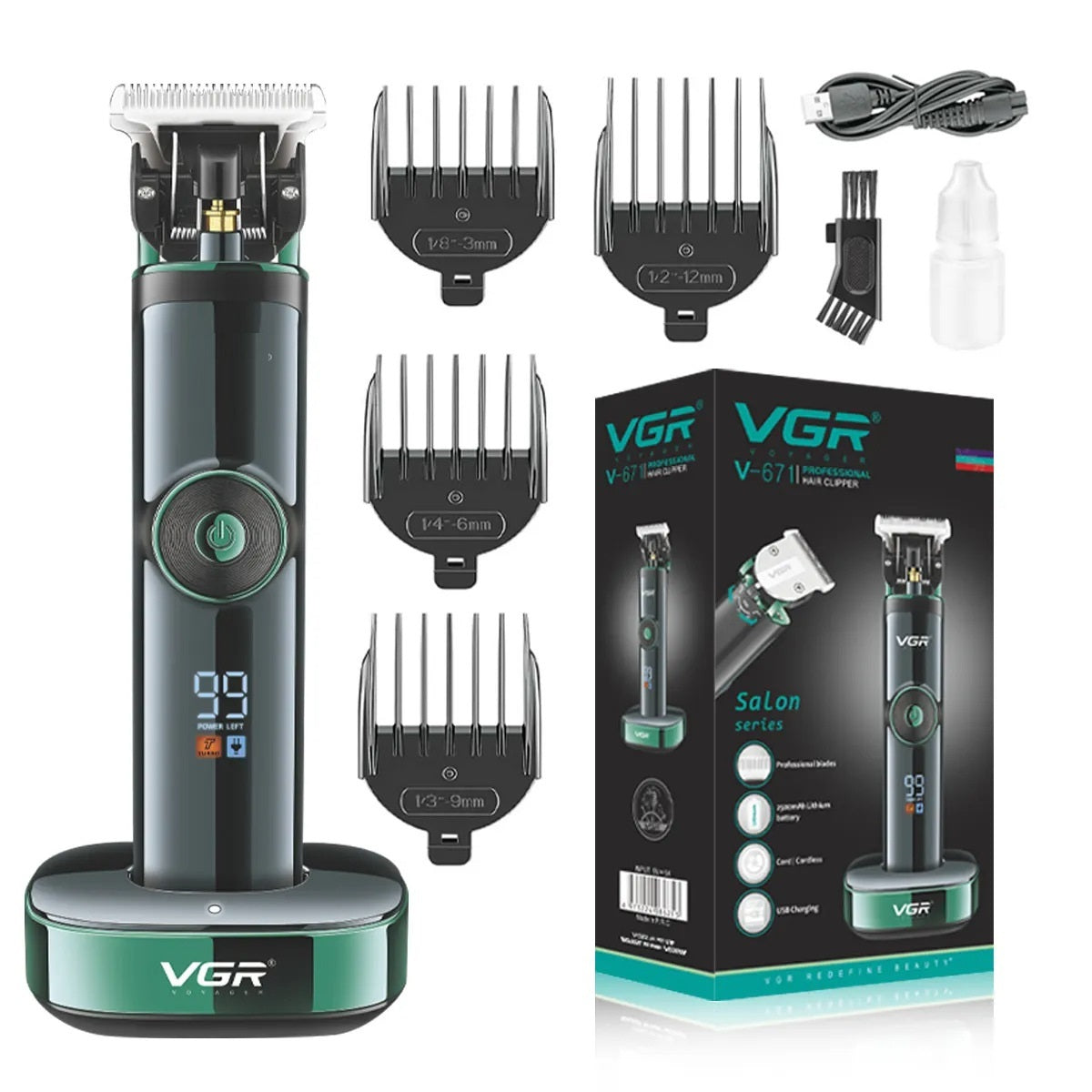 Men's High-power Base Charging Hair Clipper