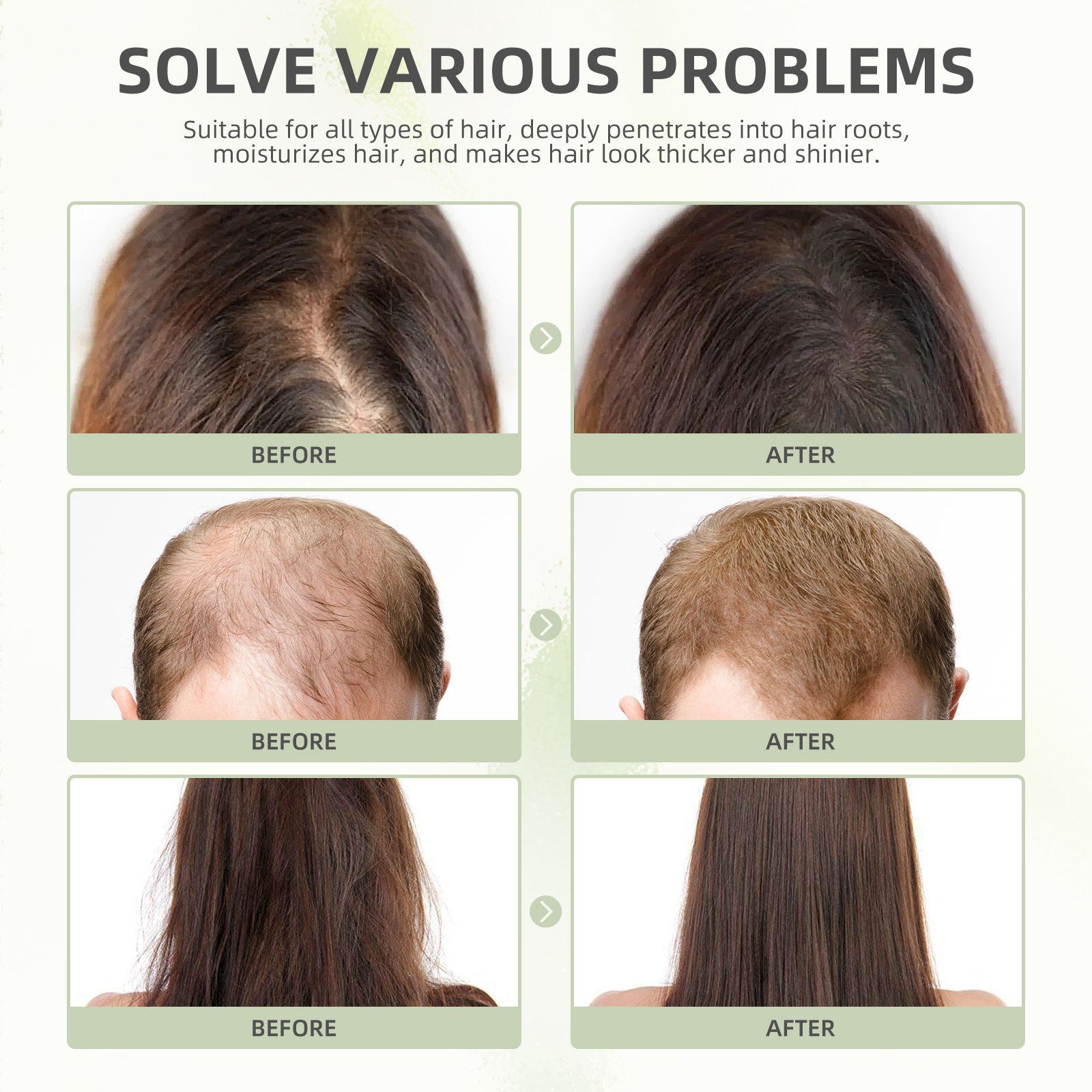 Capsules réparatrices pour cheveux denses : réparent les cheveux abîmés et les nourrissent