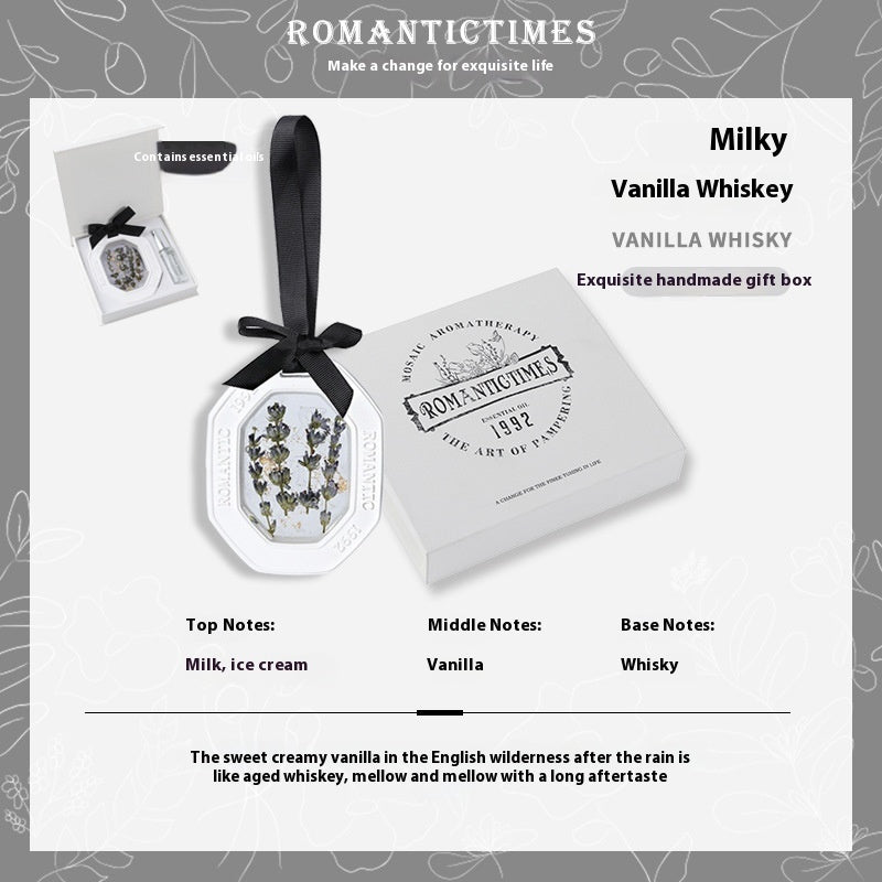 Fashion Personalized Car Aromatherapy Sheet Pendant