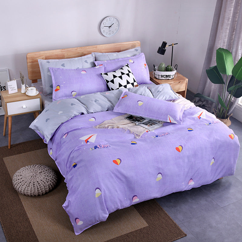 Aloe Vera Cotton Four-piece Summer New Student Dormitory Bedding