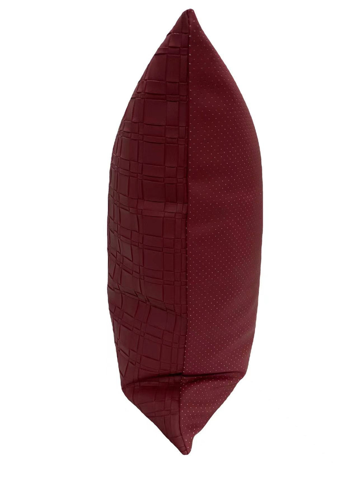 Simple Modern New Chinese Jacquard Woven Leather Pillowcase