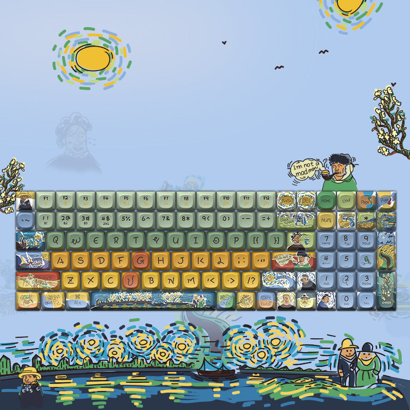 Mechanical Keyboard Original Theme Thermal Sublimation Process Keycaps