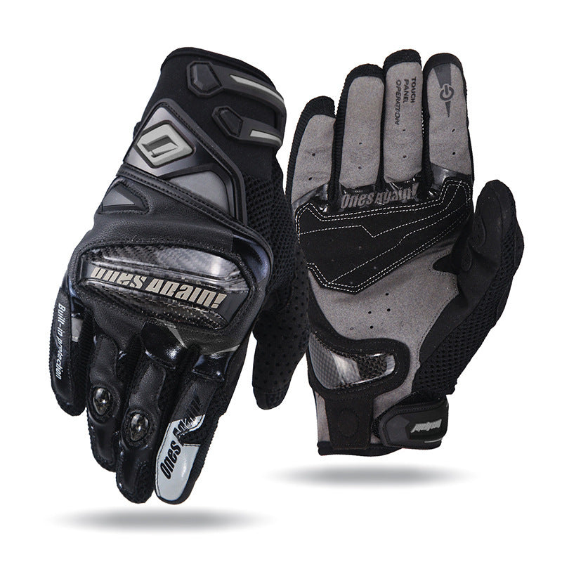 Sunscreen Touch Screen Thin Breathable Anti Fall Riding Motorcycle Gloves