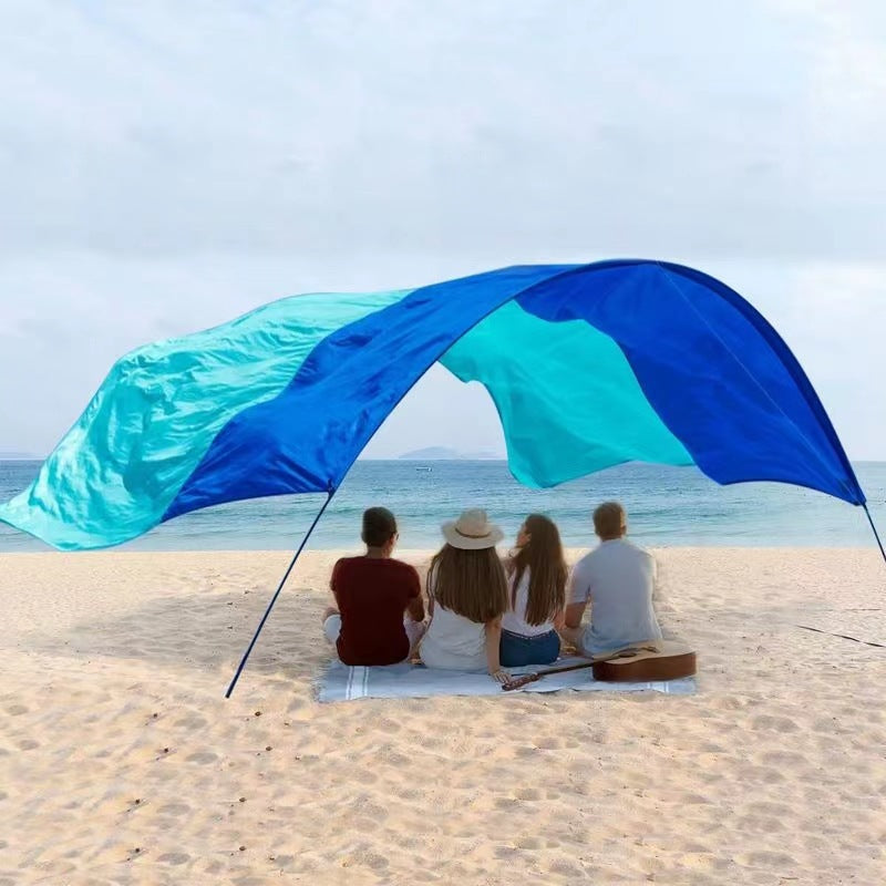 Nylon Waterproof Sunshade Seaside Vacation Beach Canopy Tent