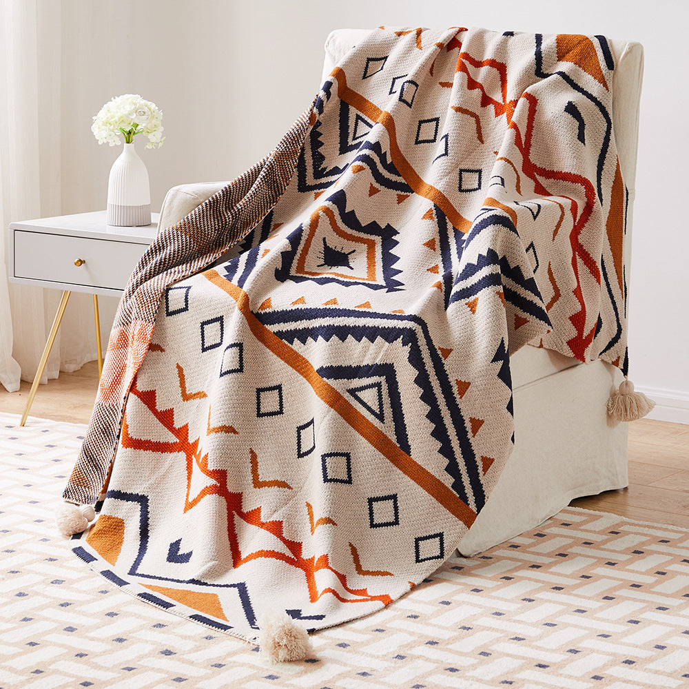 Shawl Acrylic Nap Decorative Sofa Blanket Cover