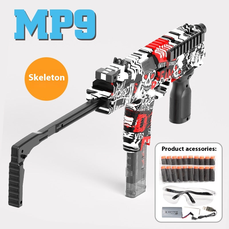 MP9 High-speed Electric Automatic Continuous Delivery Of Left-wheel Submachine Gun