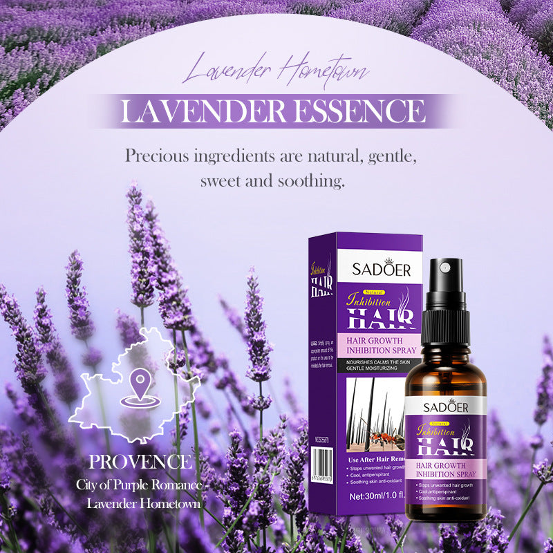 Spray inhibiteur de croissance des poils pour aisselles et jambes