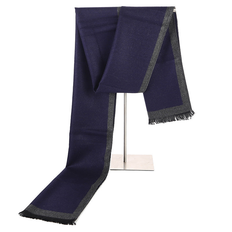 Artificial Silk Brushed Scarf Autumn And Winter Warm And Simple