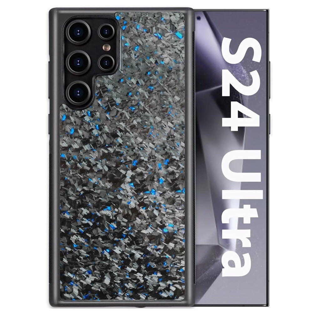 Carbon Fiber Silicone Patch Phone Case