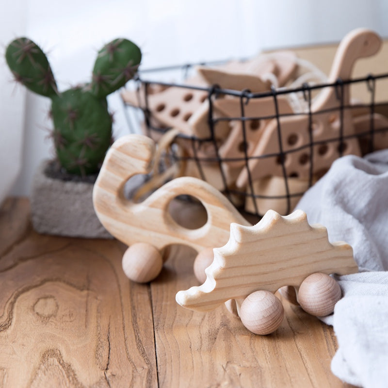 Voiture en bois écologique en forme de bébé chien, jouets de puzzle animaux de dessin animé pour nourrissons, blocs éducatifs d'apprentissage pour enfants, bricolage.