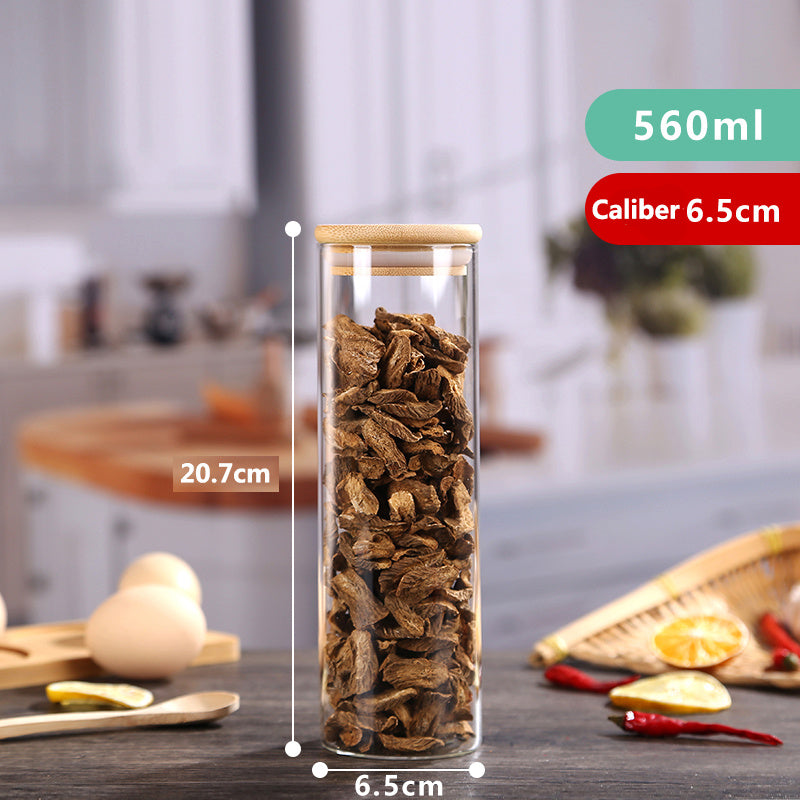 High Borosilicate Glass Sealed Jar Transparent Household