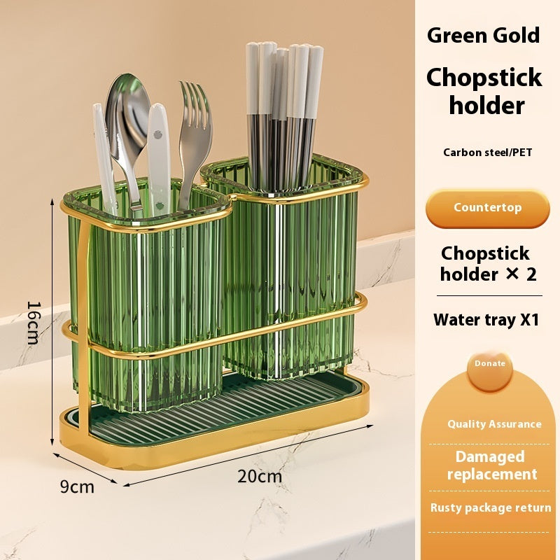 Kitchen Knife Holder Countertop Commodity Shelf Cutlery Storage Rack