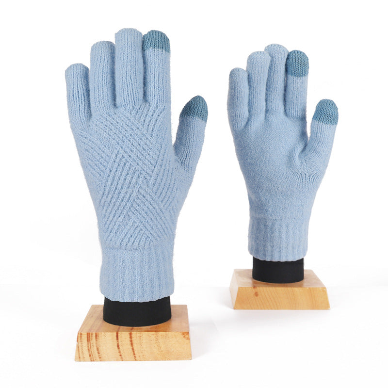 Wool Touch Screen Gloves For Men And Women In Winter
