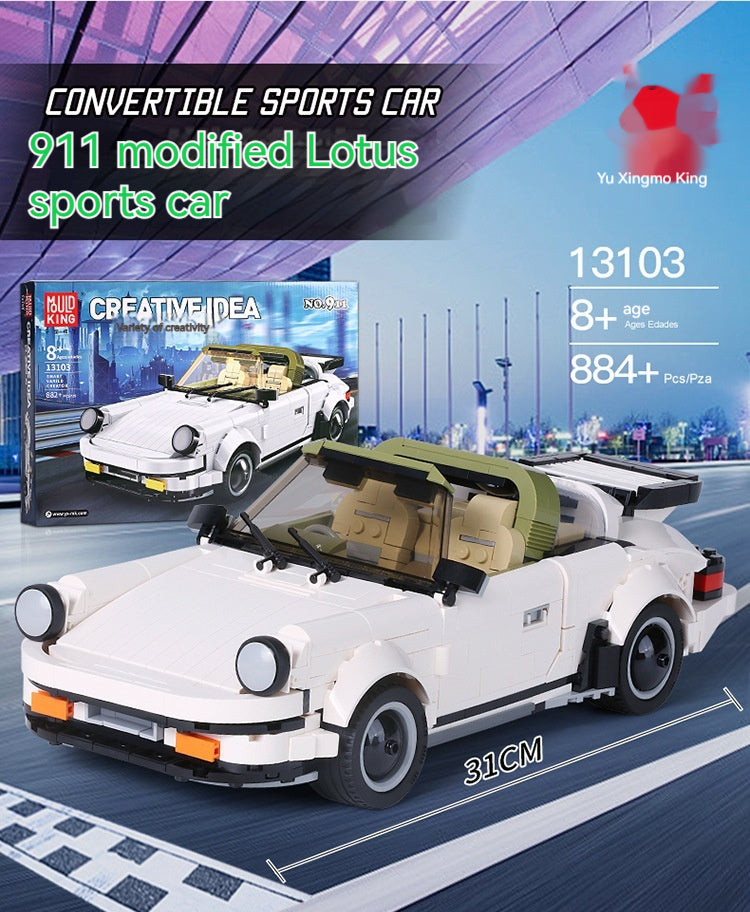 Jouets à assembler soi-même pour enfants Open 911 Sports Car GTR Racing