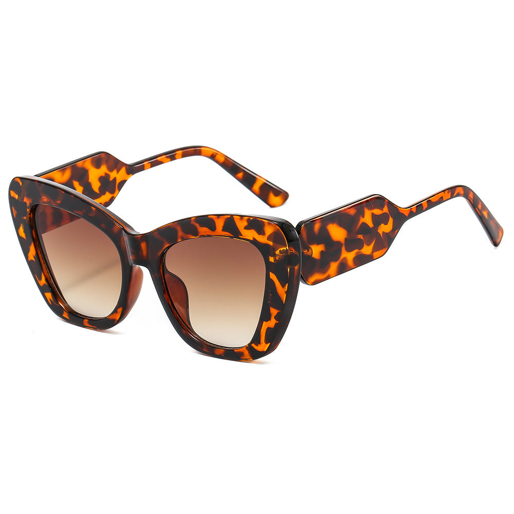 Plain Contrast Color European And American Sun Glasses