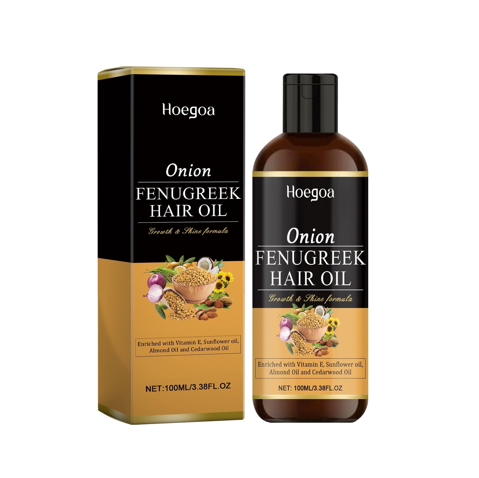 Huile de soin stimulante pour la pousse des cheveux aux herbes