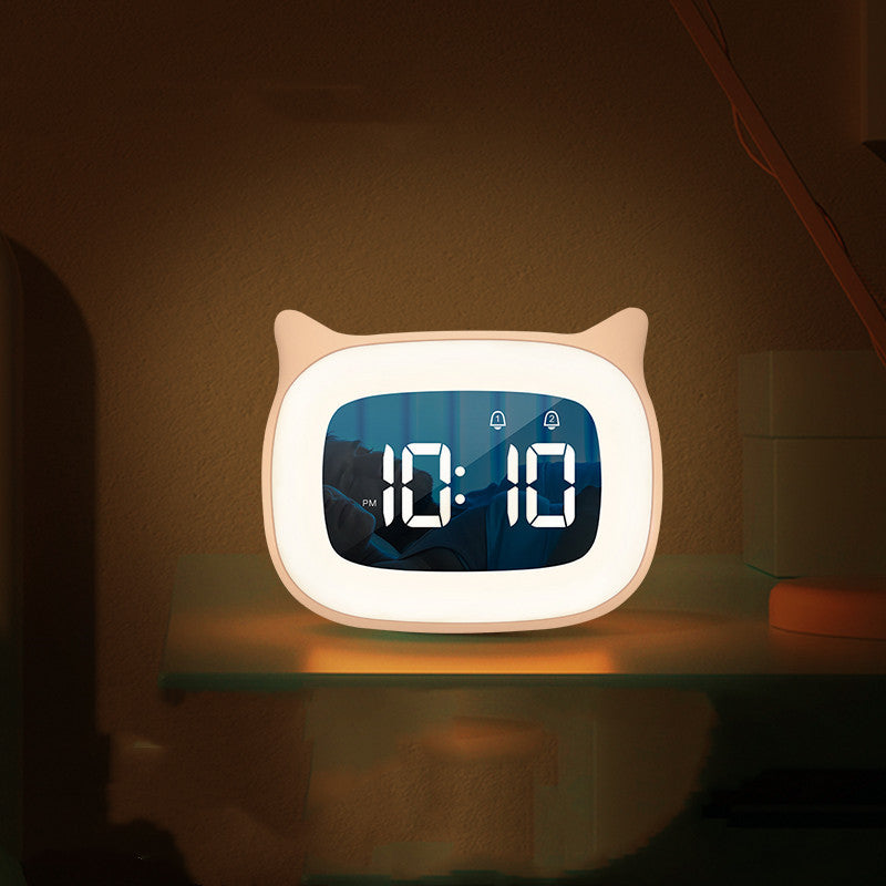 Large Volume Double Alarm Clock Bedside Ambience Light