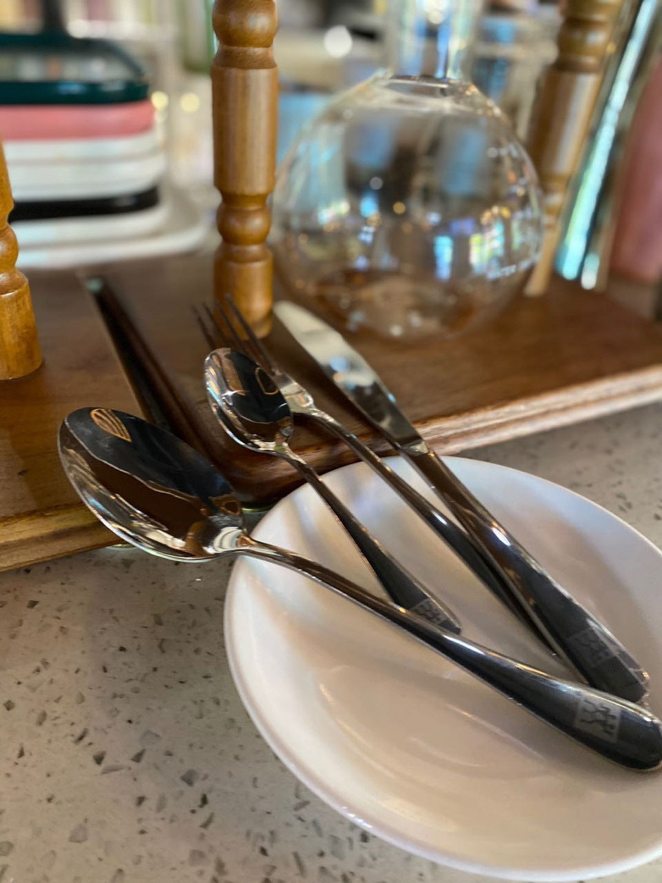 Four Piece Stainless Steel Food-grade Knife And Fork Set For Two People