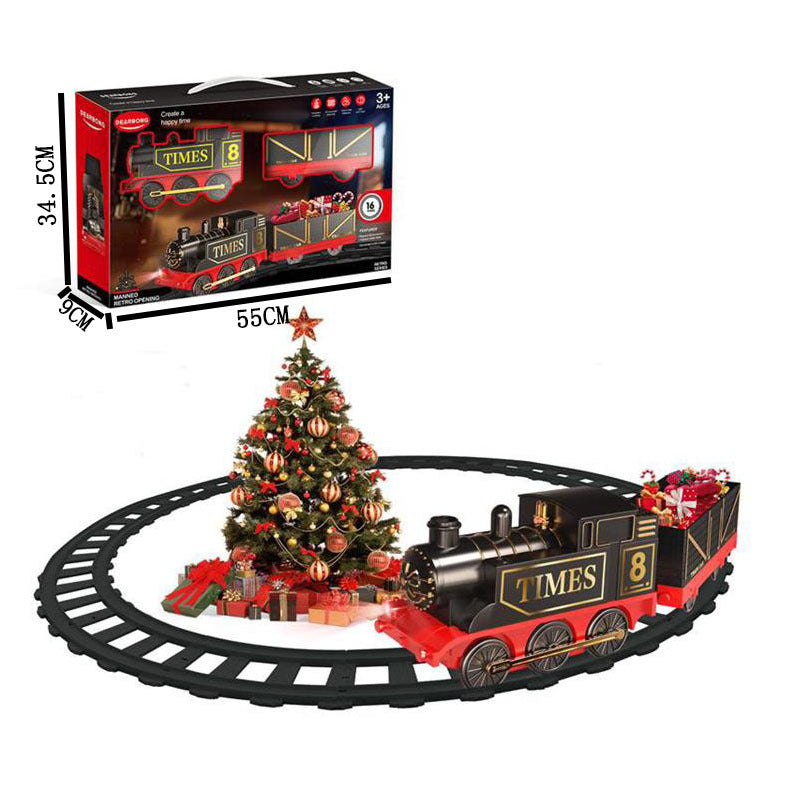 Retro Small Train Boy Track Car Toy Set