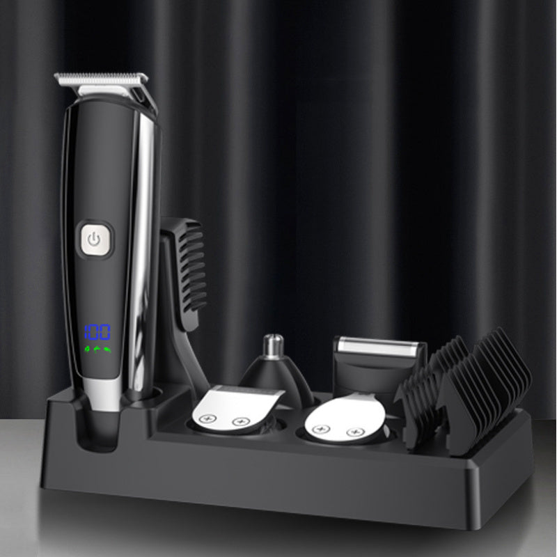 6 In 1 Digital Display Hair Cutting Set Electric Hair Clipper