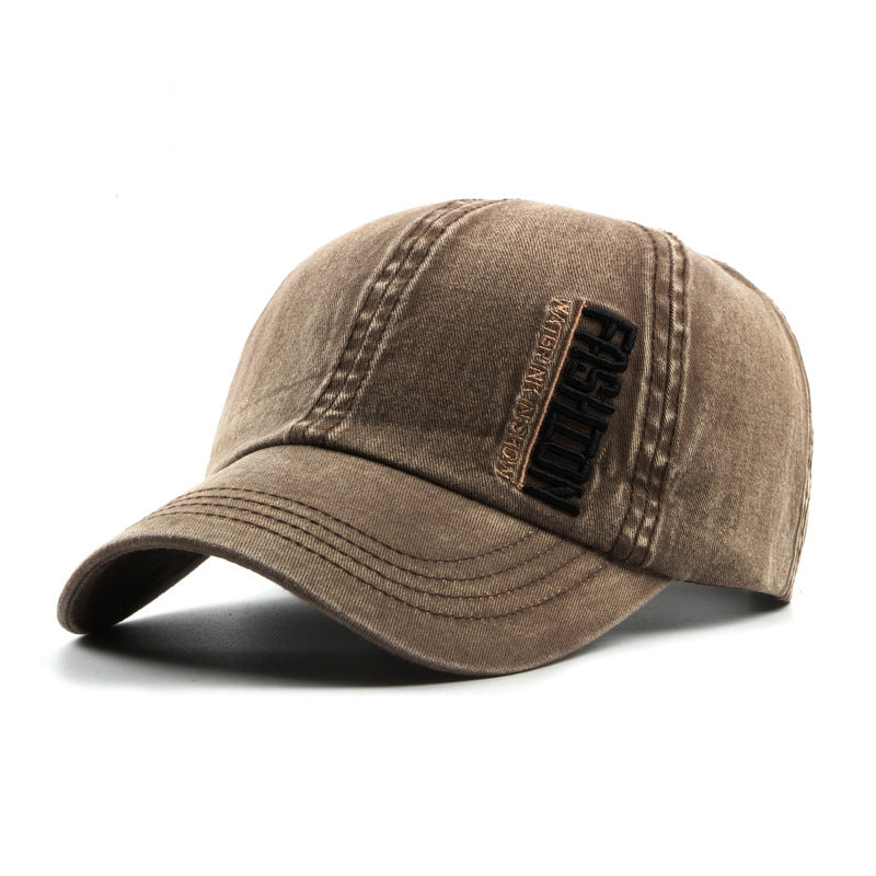 Outdoor Sun Mountaineering Sports Duck Tongue Baseball Cap Embroidered Letter Cotton Hat