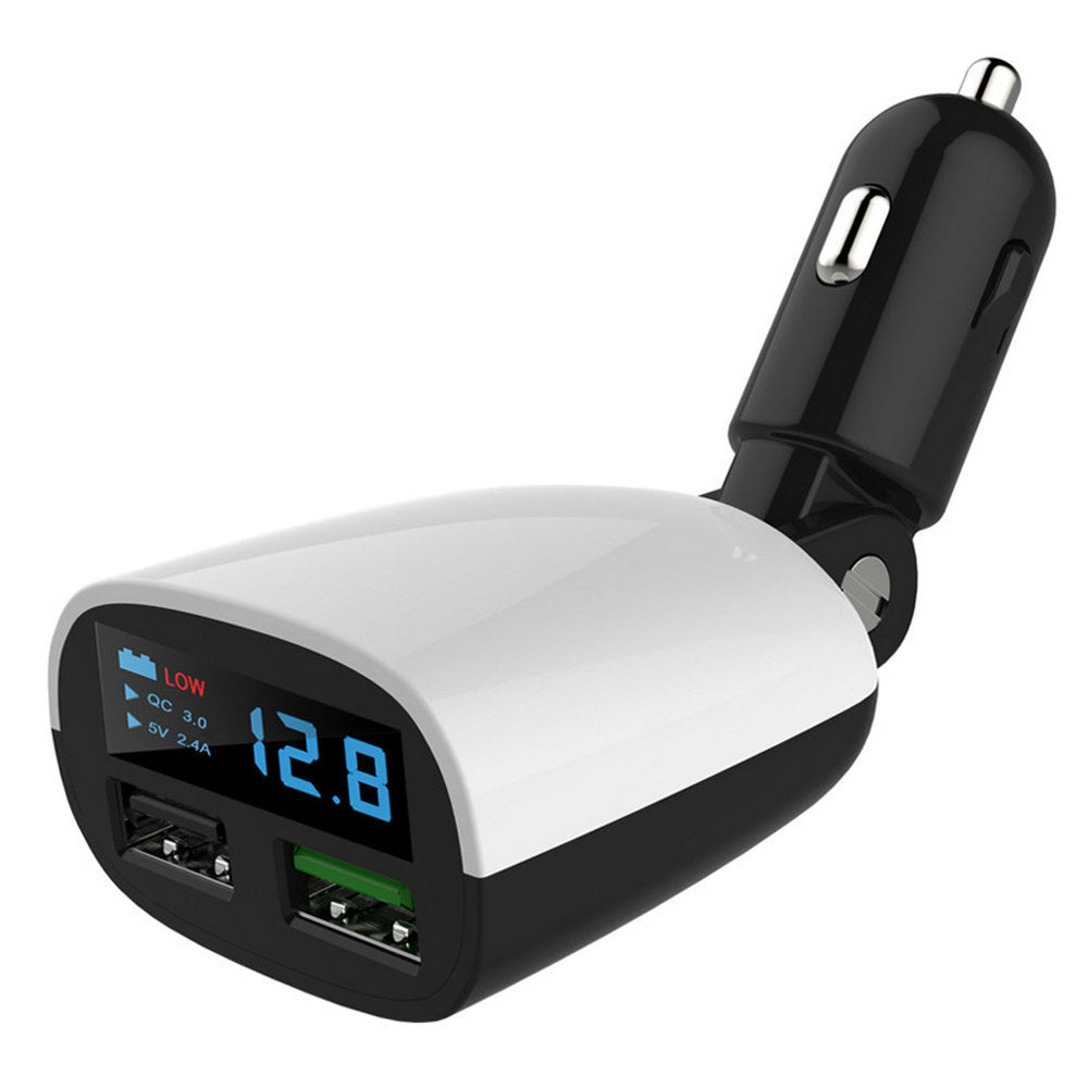 Digital Display Low Voltage Alarm Car Charger