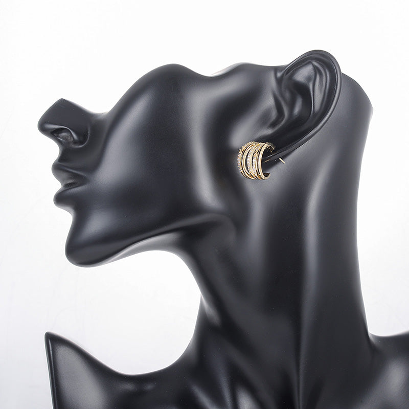 Fashion Metal Irregular Pop Earrings
