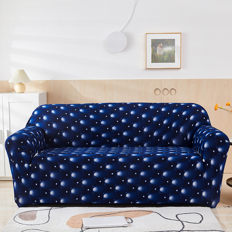 Elastic All-inclusive Milk Silk Printed Sofa Cover Universal