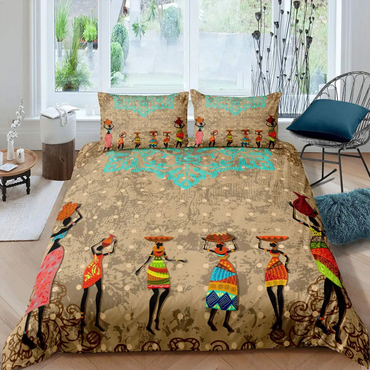 African National Bedding Suit With Pringting