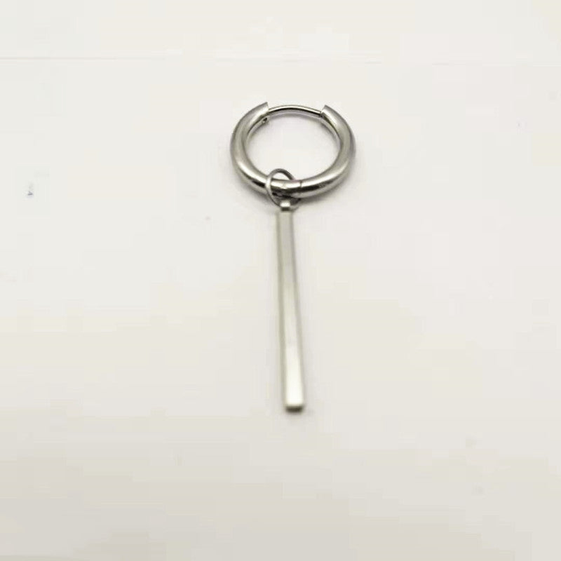 Titanium Steel Hoop Earrings Men And Women