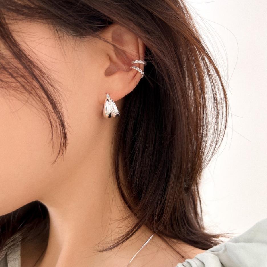 Simple Fashion 925 Sterling Silver Double Stud Earrings For Women