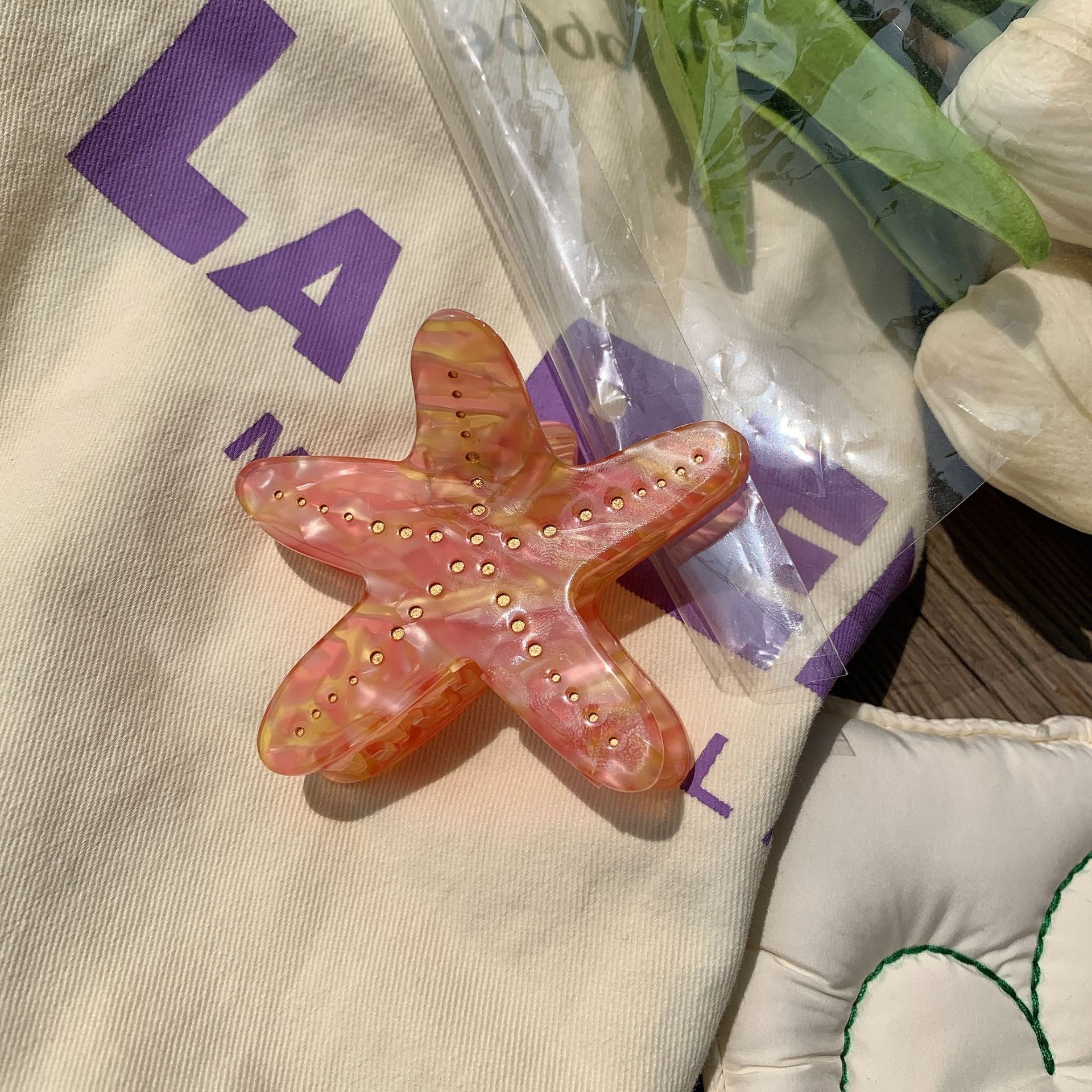 Summer New Marine Series Starfish Octopus Acetate Grip Shark Clip