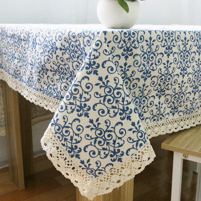 Simple Nordic Square Lace Tablecloth